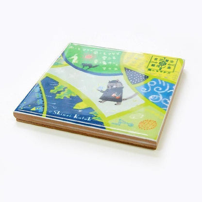宮澤賢治文學系列｜不畏風雨 磁磚杯墊商品圖 3